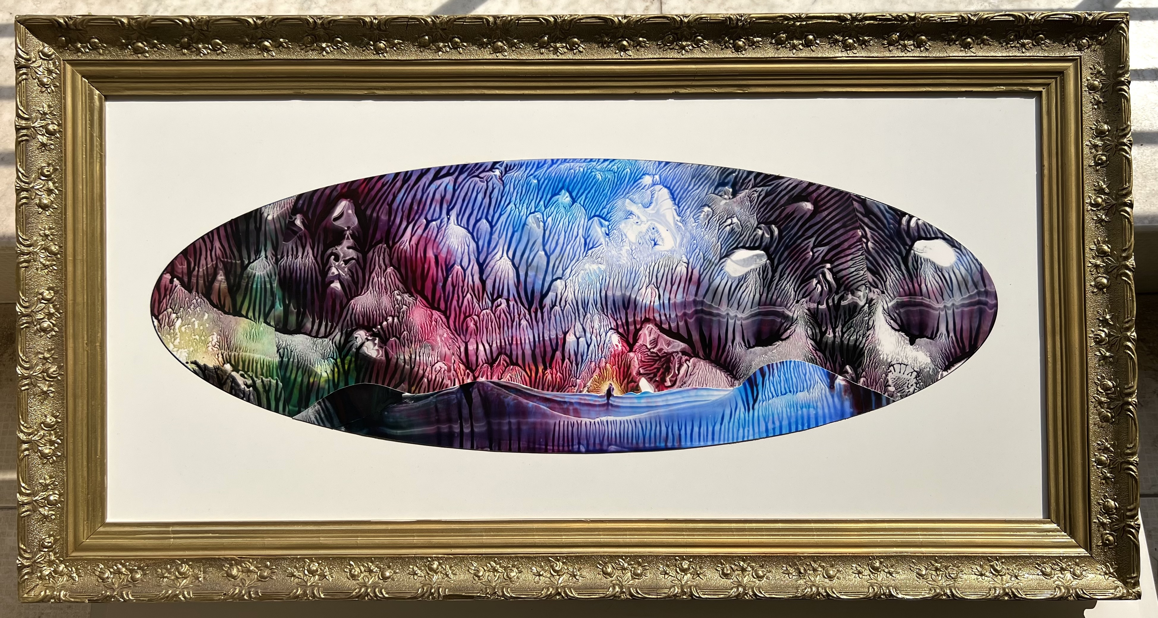 Duralit Üzerine Akrilik 60x90 elips cm 2024